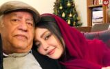شقایق فراهانی در یک سالگی در کنار پدرش؛ سال ۱۳۵۲/ عکس