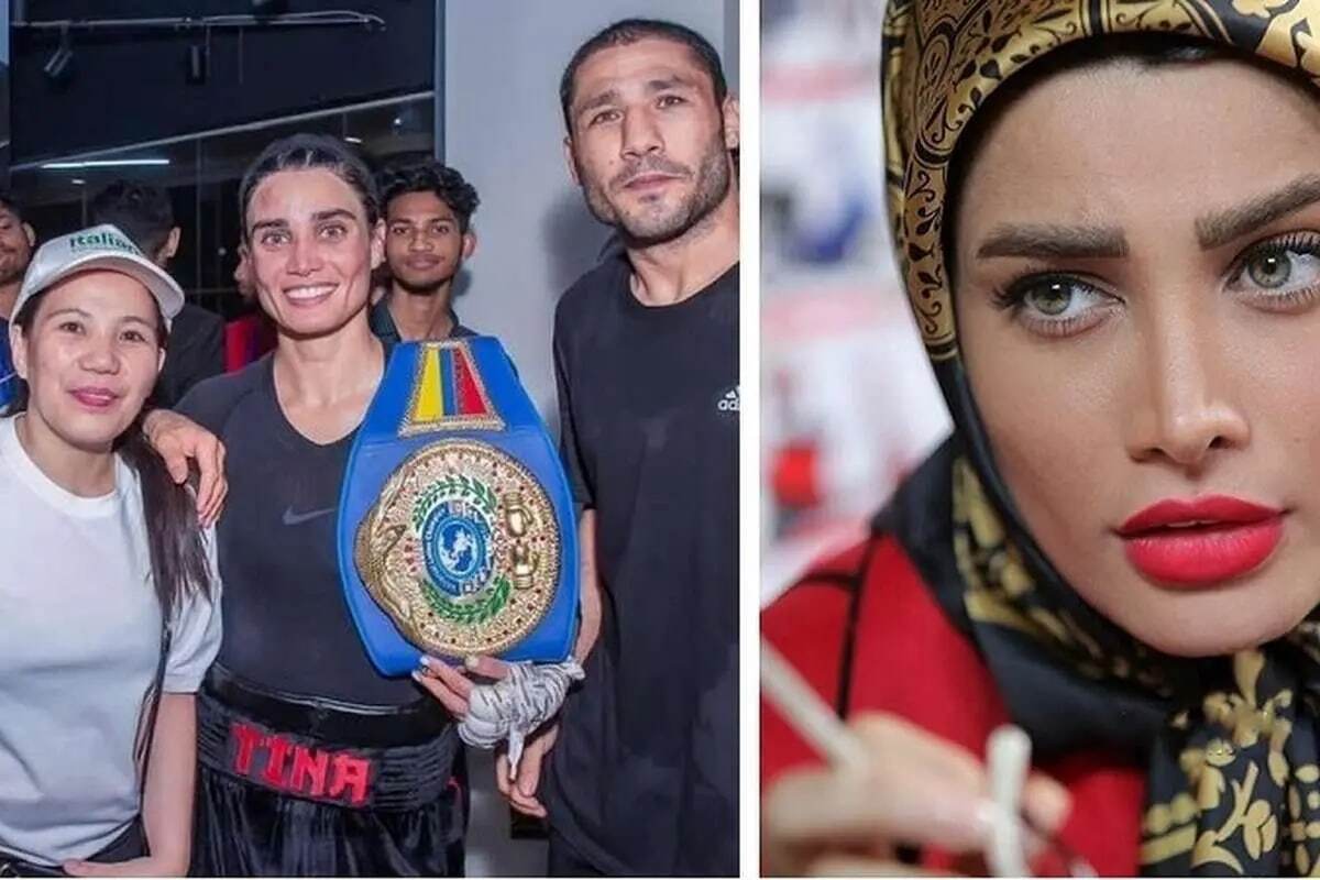 بازیگر زیبای ایرانی عضو تیم ملی بوکس شد