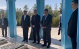 تصاویری از ادای احترام رئیس‌جمهور به مقام شهدا