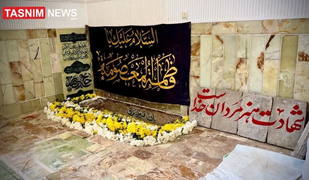 تشییع باشکوه فرزند ایران؛ طو‌اف پیکر شهید ‌موسوی در حرم کریمه اهل بیت