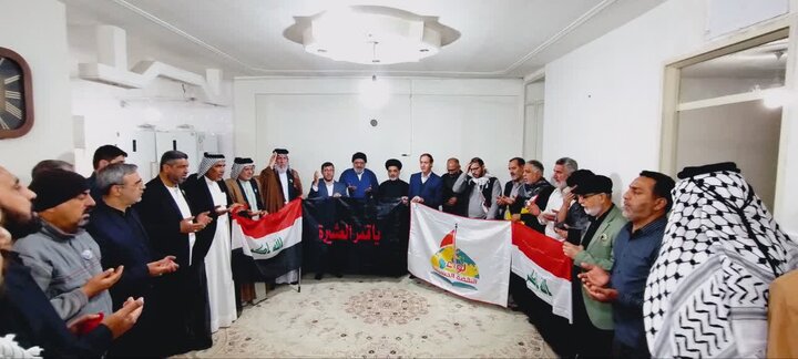 دیدار جمعی از موکب داران کشور عراق با خانواده شهیدان «سفیدپری»