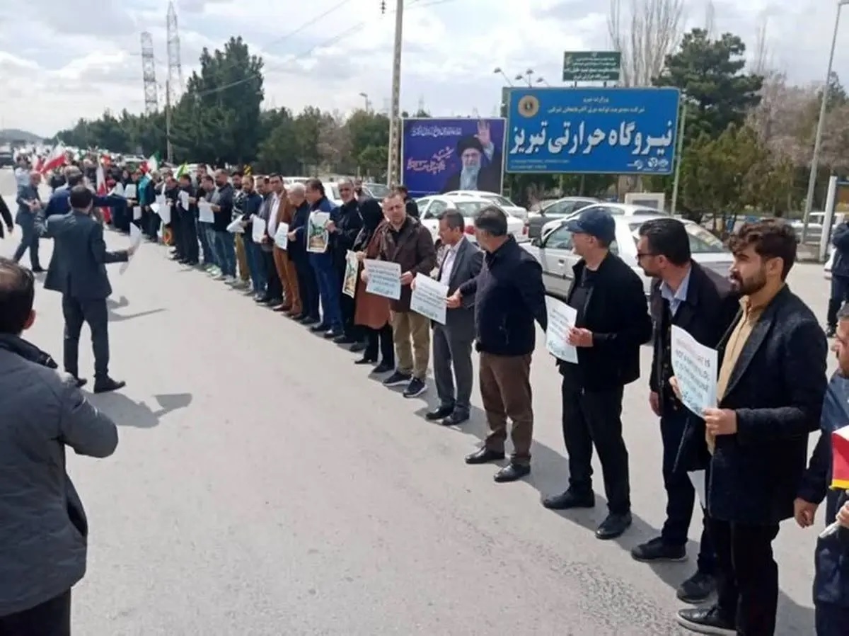 واکنش عجیب ترامپ به زنجیره انسانی ایرانیان در برابر نیروگاه‌ها