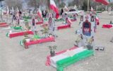 گلزار شهدای میناب “زیارتگاه” کاروان‌های راهیان نور شد