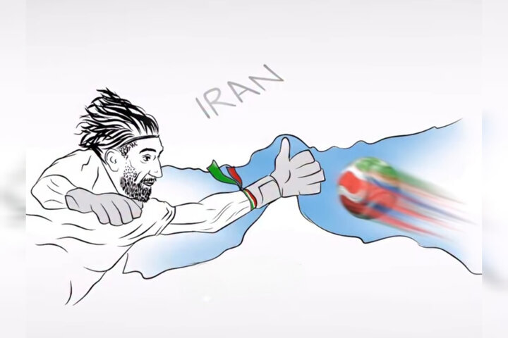 از دروازه بیرانوند تا تنگه هرمز؛ بازتاب گرافیکی حماسه دفاع درجام جهانی