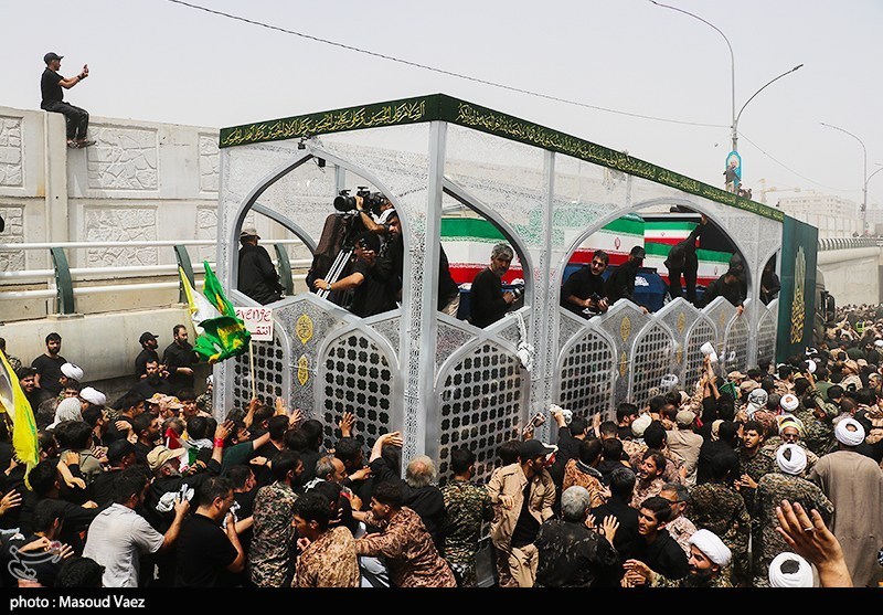 شهید امام خامنه ای (ره) , اخبار قم , بدرقه آقای شهید ایران , تشییع امام شهید , تشییع رهبر شهید , 